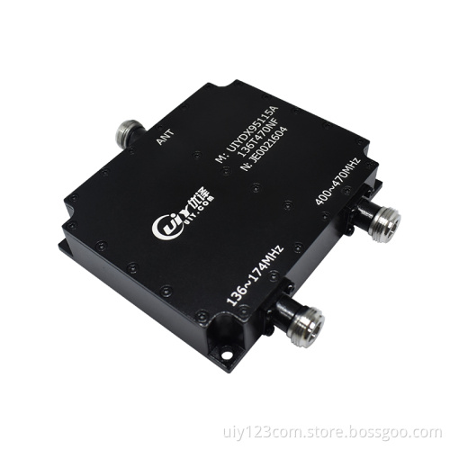 VHF UHF RF Duplexer TX 136-174 MHz RX 400~470MHz 100W